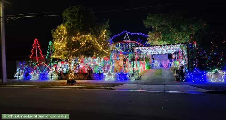 Christmas Light display at 3 Sabre Street, Netley