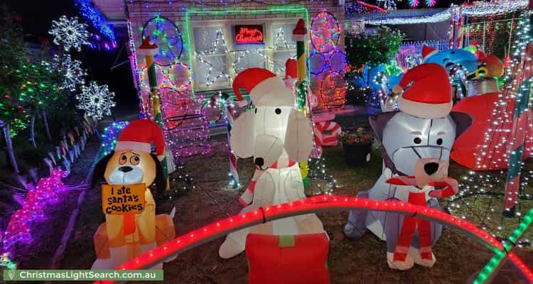 Christmas Light display at 3 Sabre Street, Netley