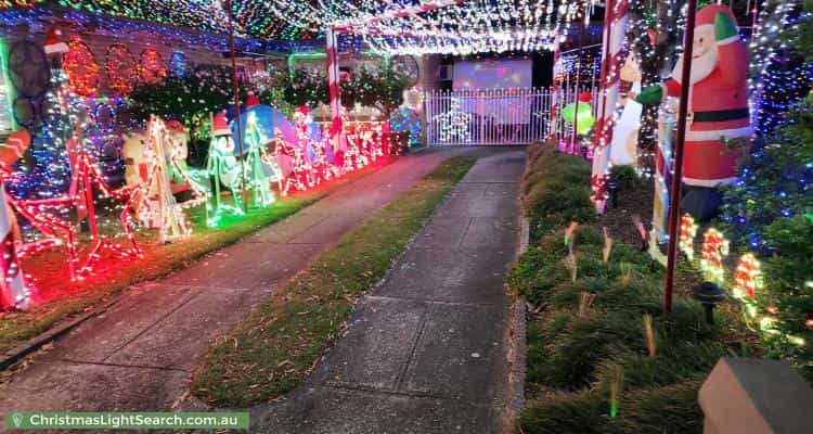 Christmas Light display at 3 Sabre Street, Netley