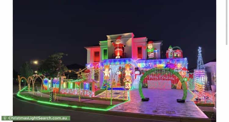 Christmas Light display at 77 Wilhelm Parade, Catherine Field