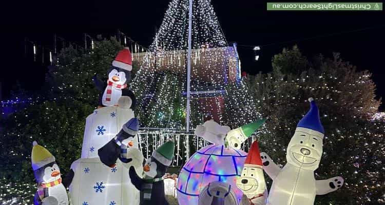 Christmas Light display at 36 Ballarat Street, Fisher