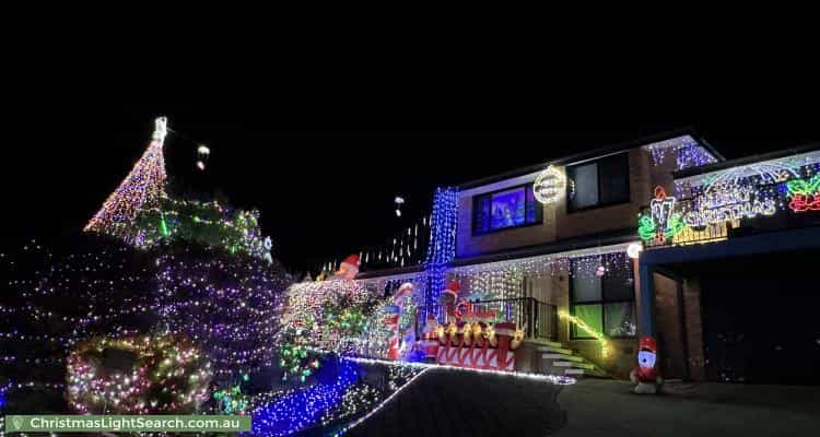 Christmas Light display at 36 Ballarat Street, Fisher