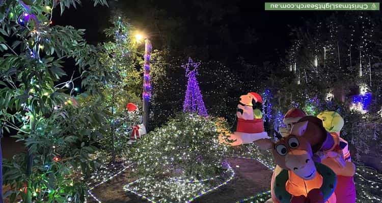 Christmas Light display at 36 Ballarat Street, Fisher