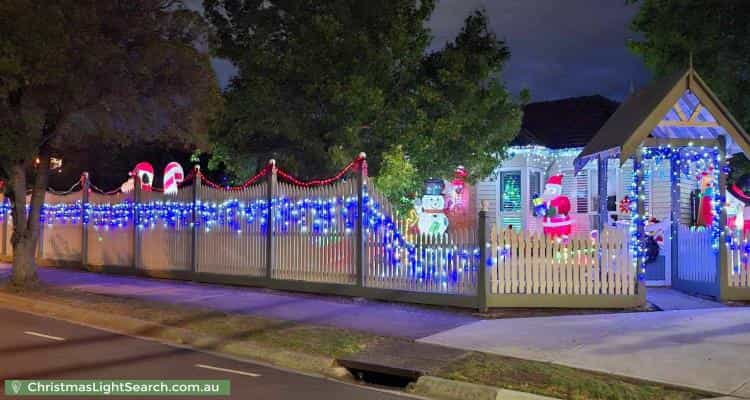 Christmas Light display at 21 Hoffmans Road, Essendon West