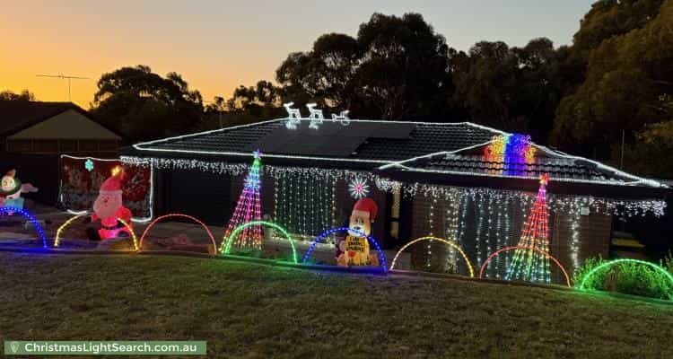Christmas Light display at 5 Sunshine Court, Wynn Vale