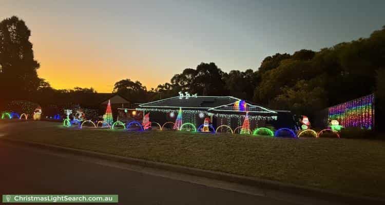 Christmas Light display at 5 Sunshine Court, Wynn Vale