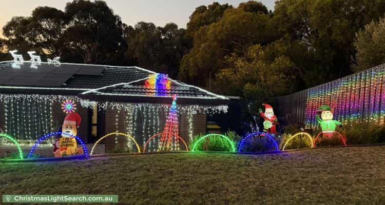 Christmas Light display at 5 Sunshine Court, Wynn Vale
