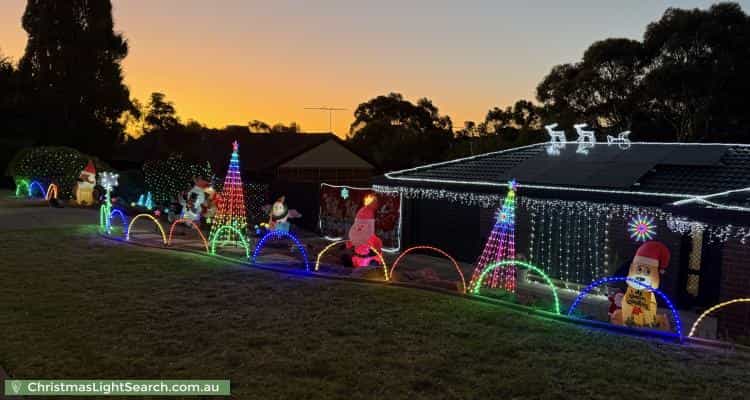 Christmas Light display at 5 Sunshine Court, Wynn Vale