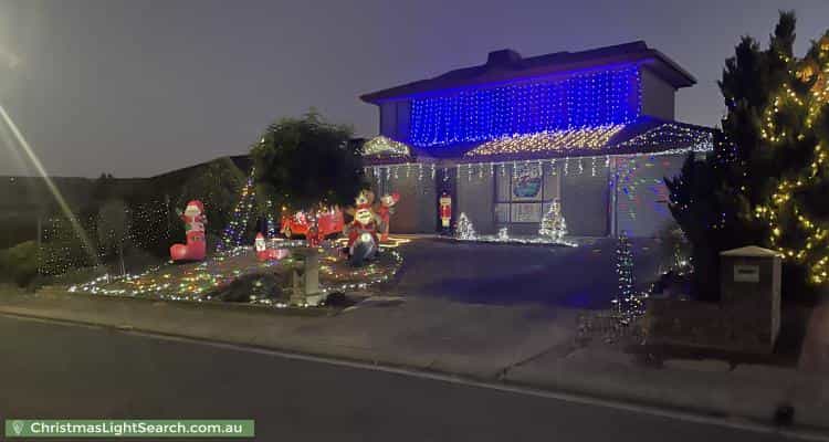 Christmas Light display at 3 Keith Court, Woodcroft