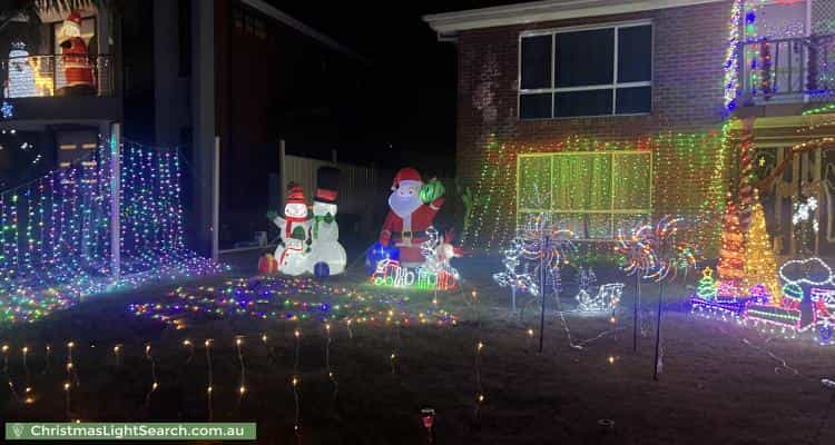 Christmas Light display at 14 Darracq Drive, Keilor Downs