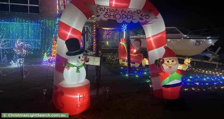 Christmas Light display at 14 Darracq Drive, Keilor Downs