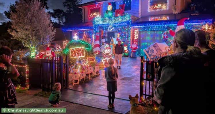 Christmas Light display at 56 Woodvale Road, Boronia