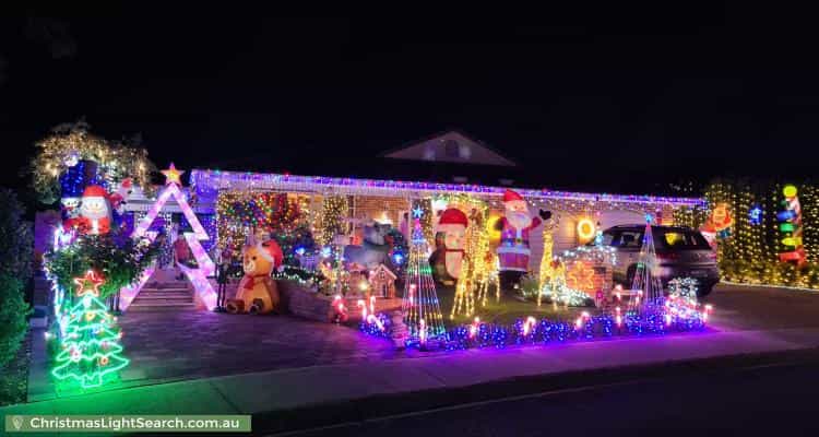 Christmas Light display at 19 Crowder Circuit, Stirling