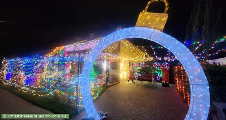 Christmas Light display at 15A Canning Street, Rosewater