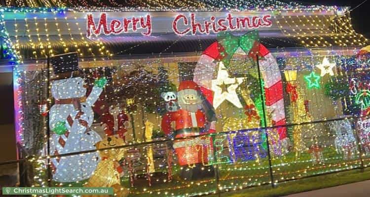 Christmas Light display at 15A Canning Street, Rosewater