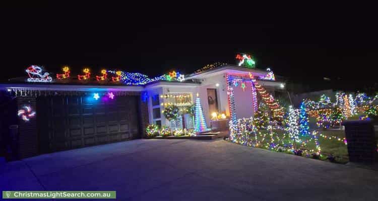 Christmas Light display at 144 Kalgoorlie Crescent, Fisher