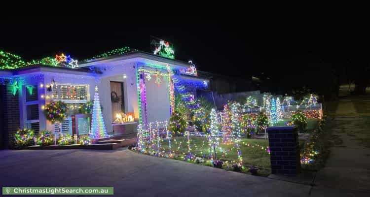 Christmas Light display at 144 Kalgoorlie Crescent, Fisher