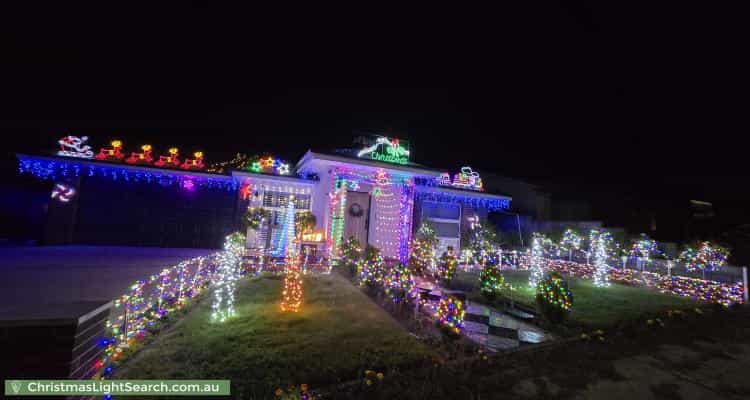 Christmas Light display at 144 Kalgoorlie Crescent, Fisher