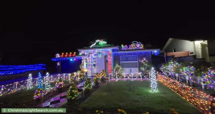 Christmas Light display at 144 Kalgoorlie Crescent, Fisher