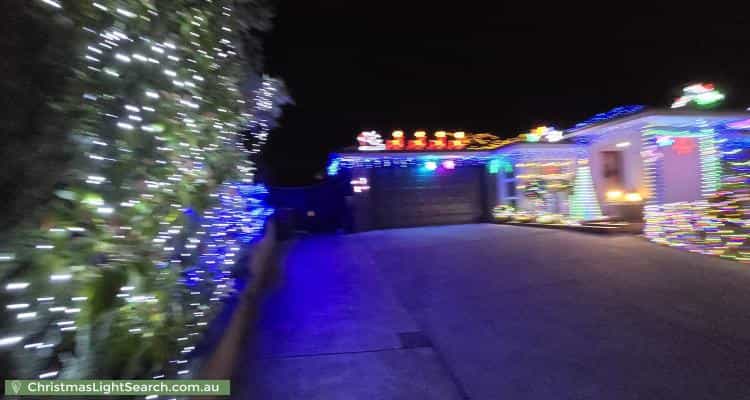 Christmas Light display at 144 Kalgoorlie Crescent, Fisher