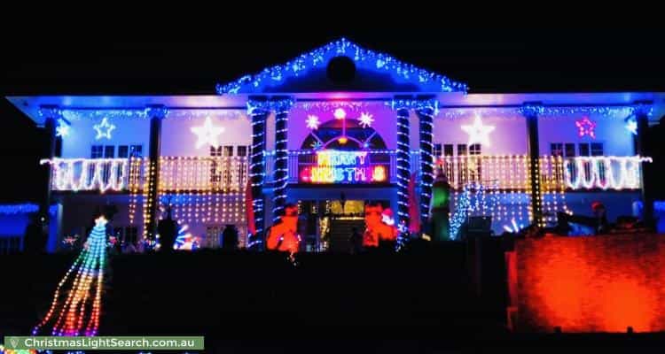 Christmas Light display at 147-149 Wiseman Road West, Edmonton