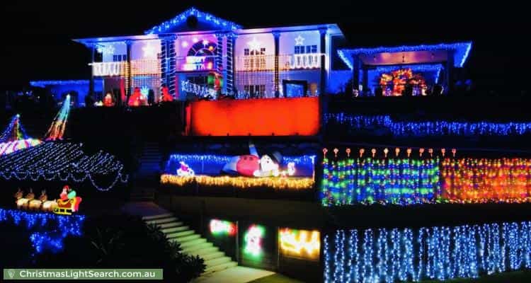 Christmas Light display at 147-149 Wiseman Road West, Edmonton