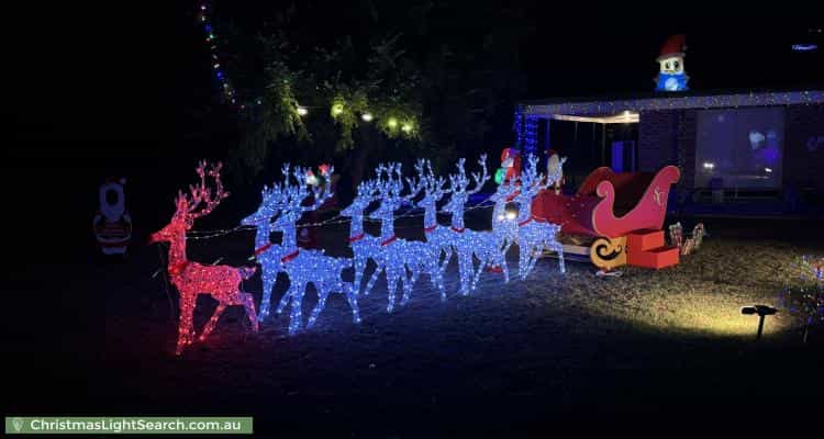 Christmas Light display at 62 Mills Road, Londonderry