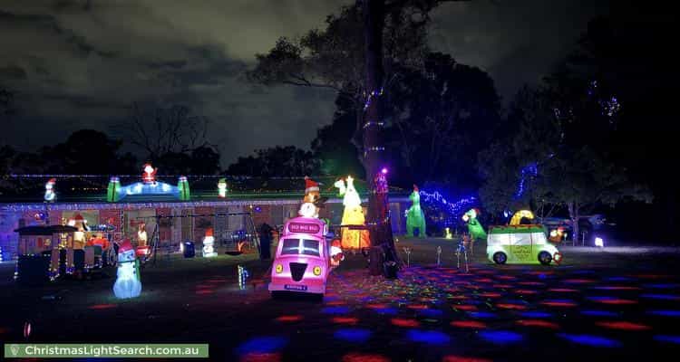 Christmas Light display at 62 Mills Road, Londonderry