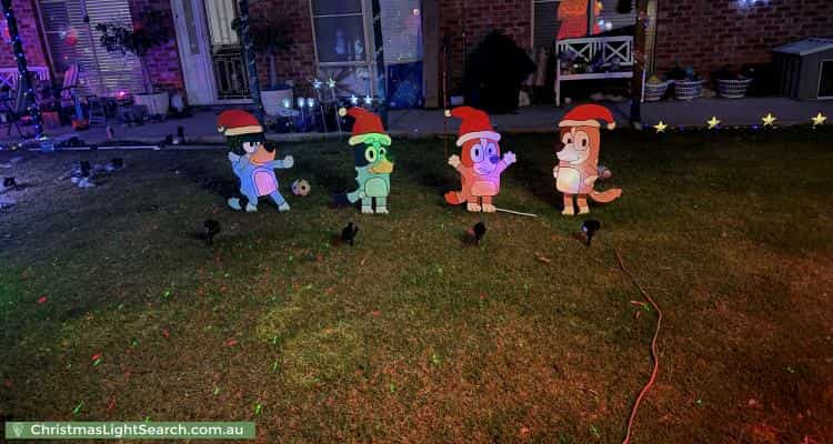 Christmas Light display at 62 Mills Road, Londonderry