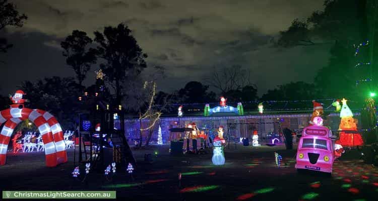 Christmas Light display at 62 Mills Road, Londonderry