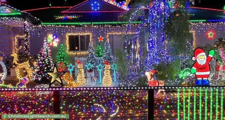 Christmas Light display at 3 Gnandaroo Road, Exmouth