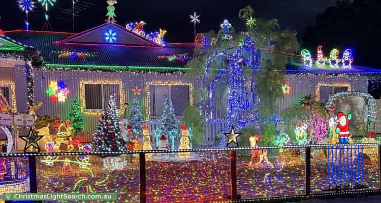 Christmas Light display at 3 Gnandaroo Road, Exmouth