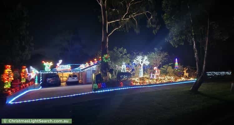 Christmas Light display at 14 Harewood Close, Boronia