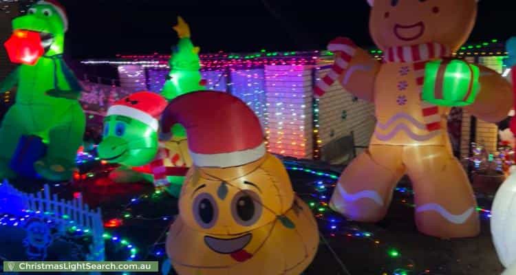 Christmas Light display at 8 Wittunga Crescent, Banks