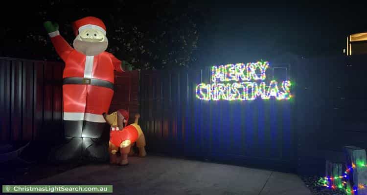 Christmas Light display at 8 Kilborn Court, Kilsyth