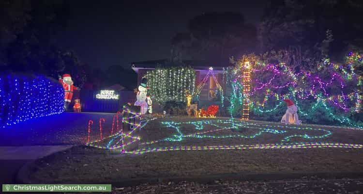 Christmas Light display at 8 Kilborn Court, Kilsyth
