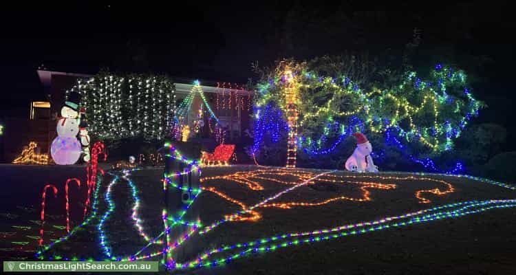 Christmas Light display at 8 Kilborn Court, Kilsyth