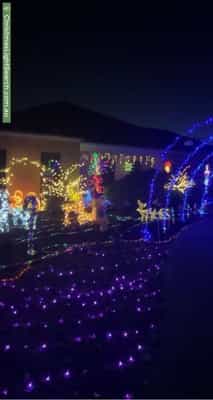 Christmas Light display at 13 Derwent Close, Caroline Springs