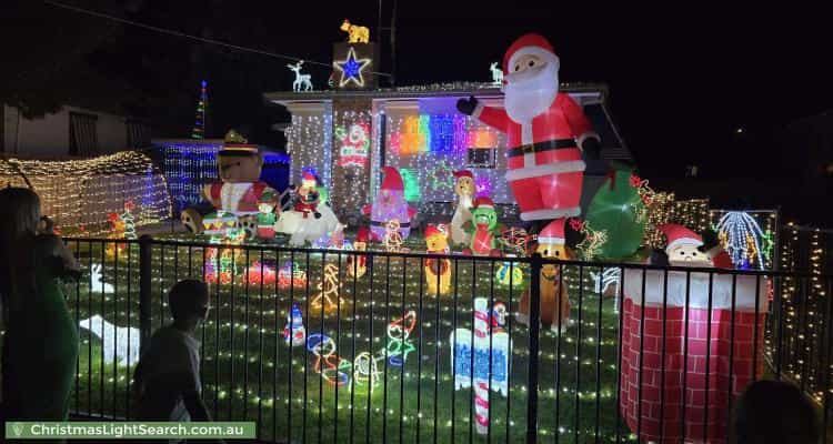 Christmas Light display at 5 Eron Street, Kangaroo Flat