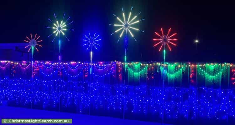 Christmas Light display at  Koonya Avenue, Seaford