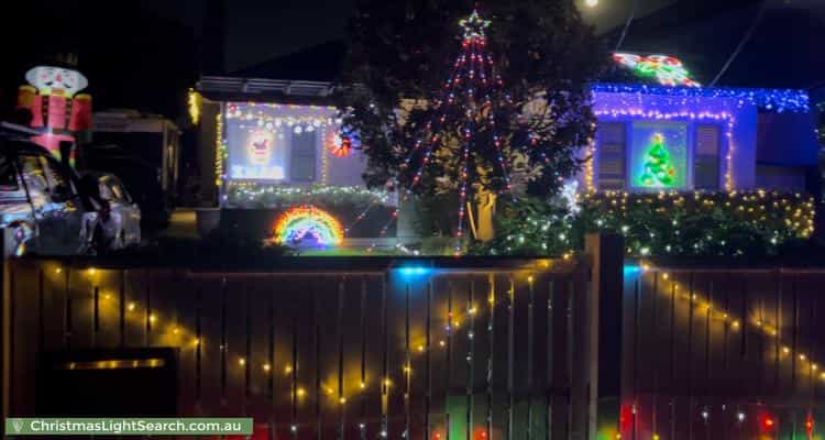 Christmas Light display at 9 Cedric Street, Parkdale