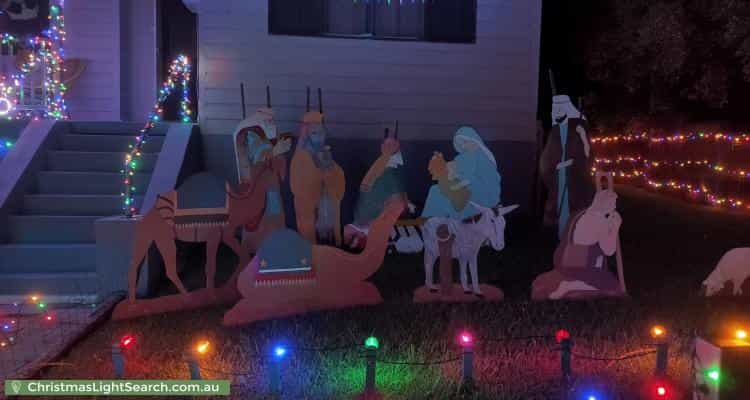 Christmas Light display at 9 Thomas Street, Cardiff