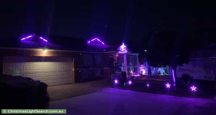 Christmas Light display at 7 Brownlow Court, Lara
