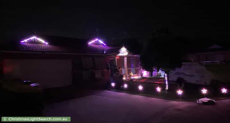 Christmas Light display at 7 Brownlow Court, Lara