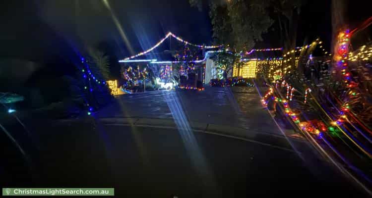 Christmas Light display at 3 Falconhurst Court, Eltham