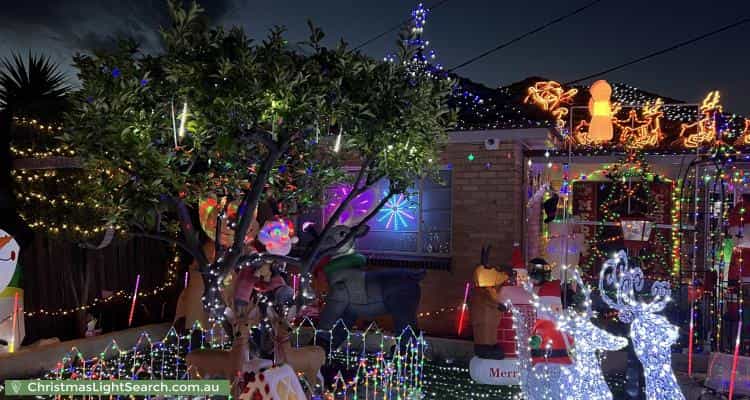 Christmas Light display at 12 Cooper Street, Sunshine