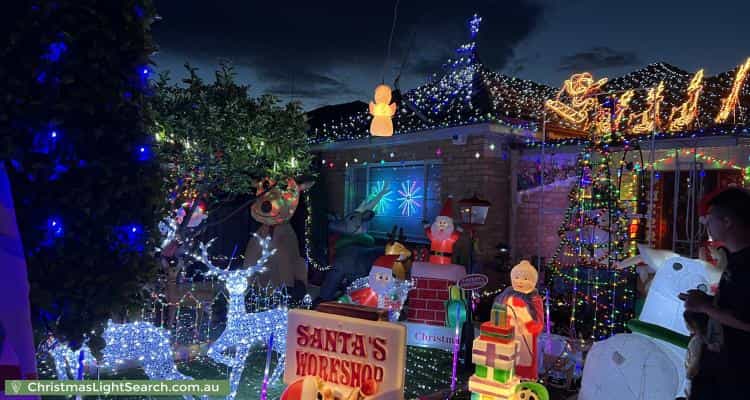 Christmas Light display at 12 Cooper Street, Sunshine