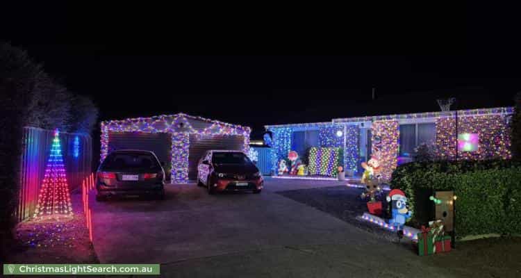 Christmas Light display at 8 Zeitz Court, Banks