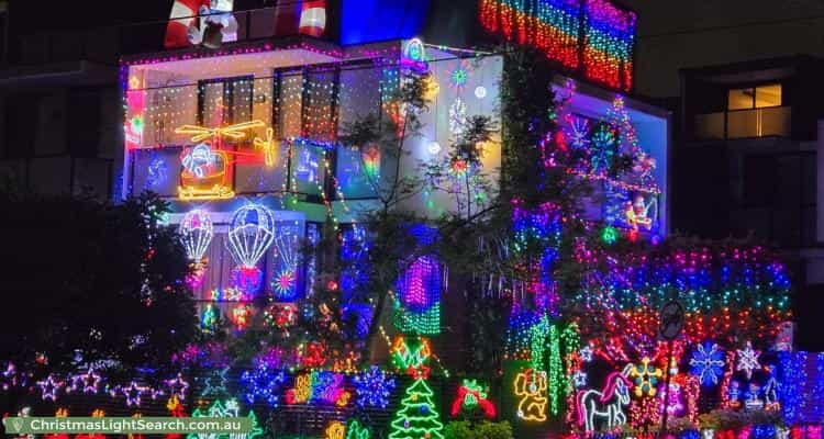 Christmas Light display at 48 Beauchamp Road, Hillsdale