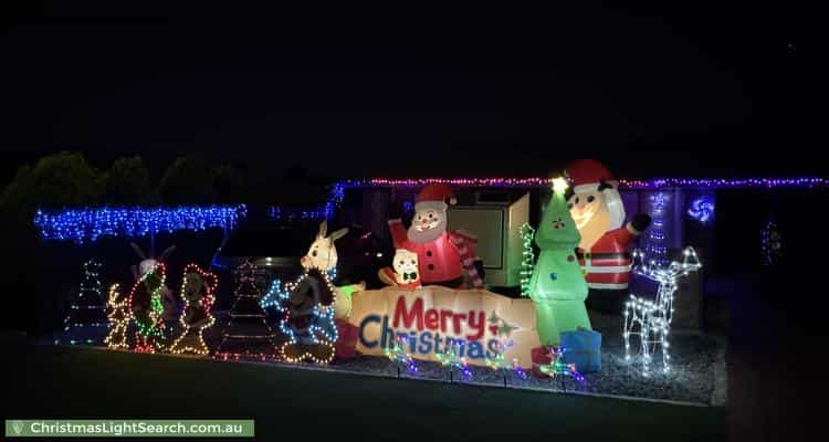 Christmas Light display at 4 Manorhall Court, Salisbury Heights